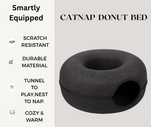 Cat Tunnel Bed Combo for Resting and Playing